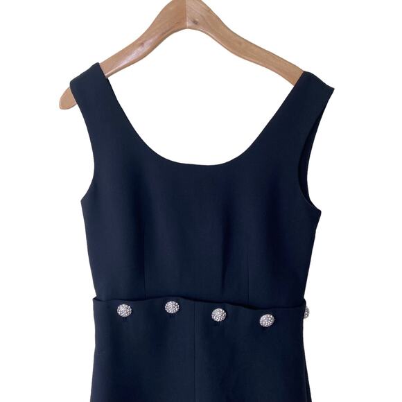 TORY BURCH Black Fremont Shift Cocktail  Dress Size 0 Style 41107 - Picture 6 of 12